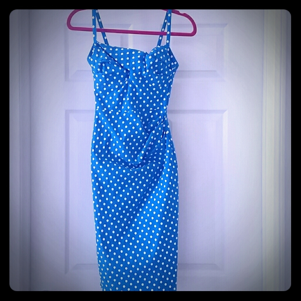 Stop Staring turquoise strappy dress